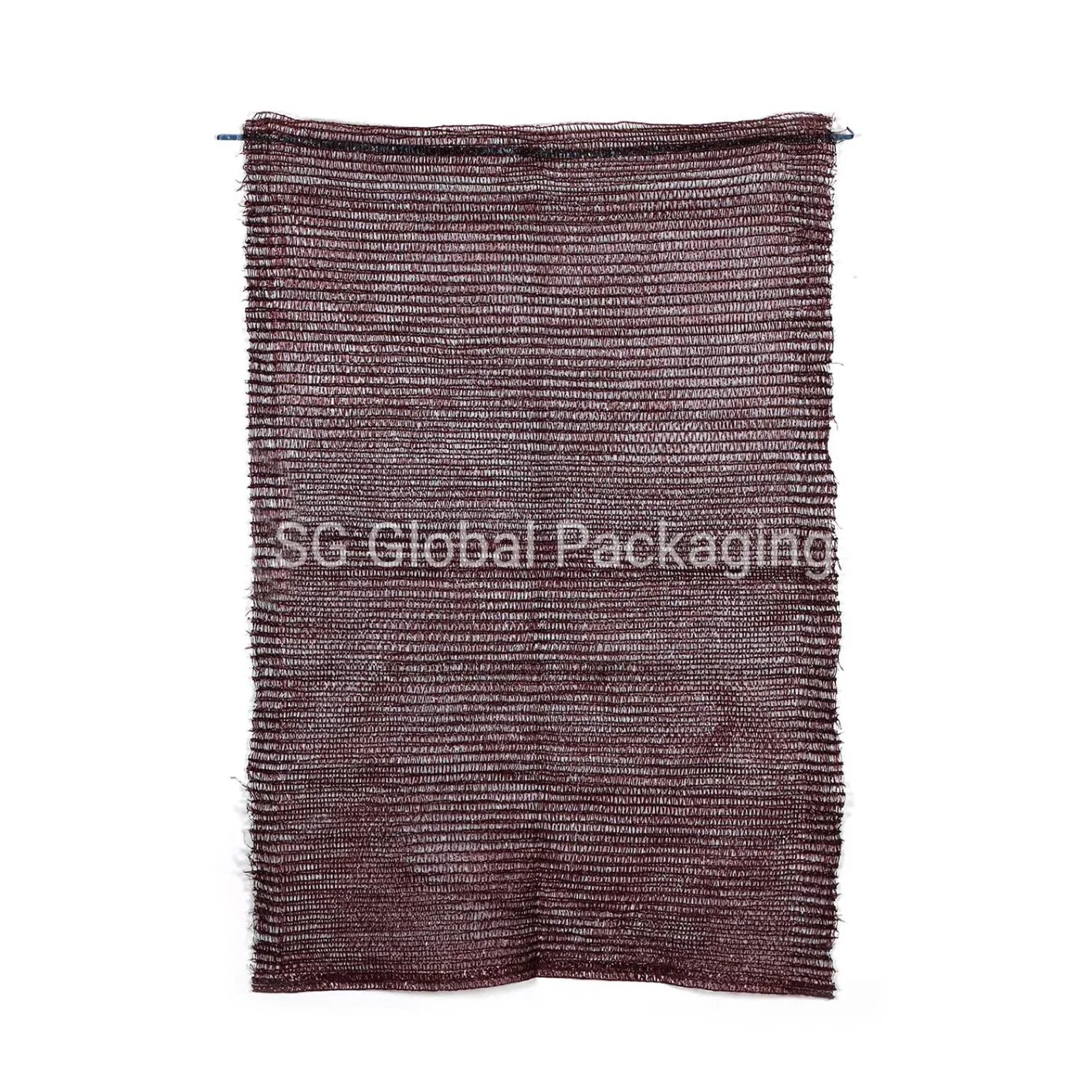 GRS New Material Poly Net Sack PE Raschel Leno Mesh Bag 30X47cm Packing10kg Biodegradable Expandable Plastic Offset Printing Drawstring Firewood Fruit Vegetable