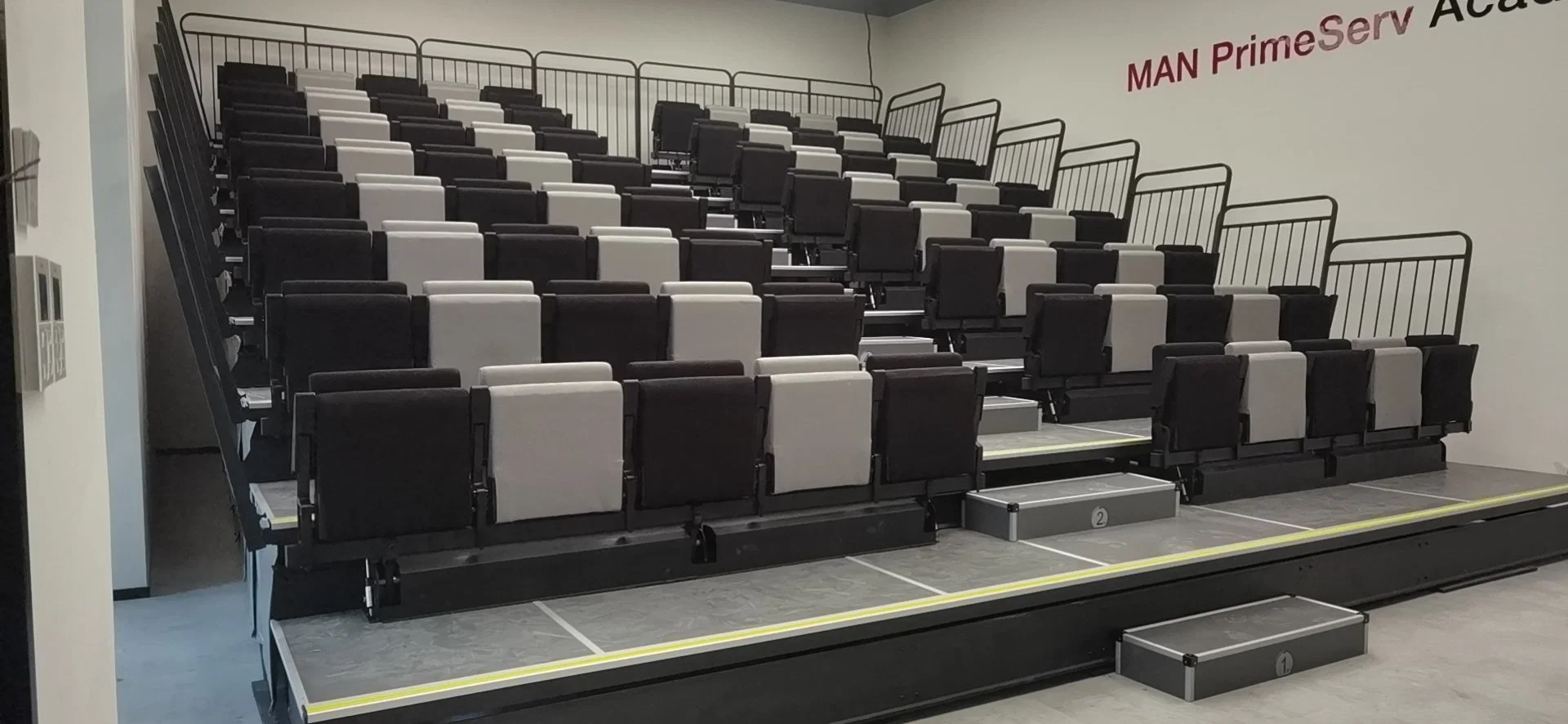 Sala de conferencias de asientos estándar de plástico tamaño Teatro auditorio Presidente