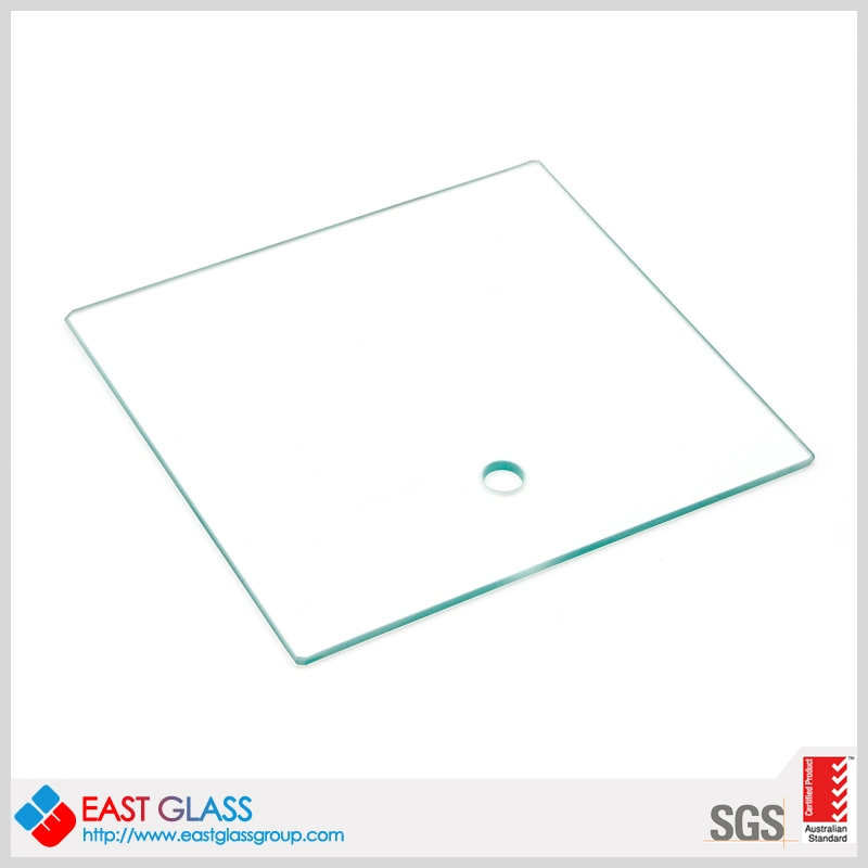 5mm 6mm 4mm Custom Rectangular Bathroom Glass Shelf Glass Ultra Clear Tempered Laminated Glass/Toughened Door Glass/Edge Polished Glass/ Window Glass