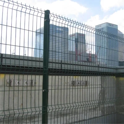 3D Security Powder Coated / PVC Coated Galvanized Construction Steel Iron Welded Wire Mesh Bending Fencing Panels