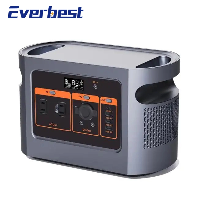 Rechargeable Backup Power LiFePO4 Battery Emergency Portable Solar Generator 600W