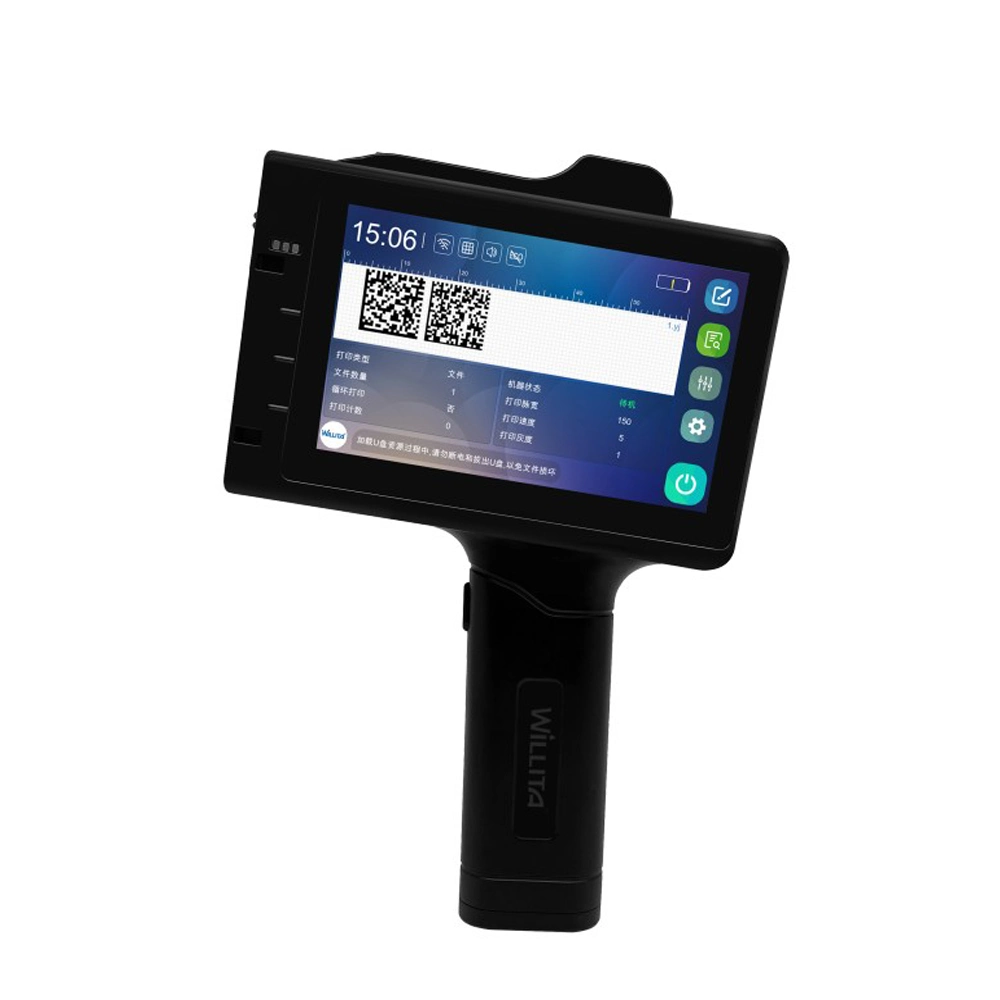 Industrial Handheld Inkjet Marking Systems Portable Barcode Printer