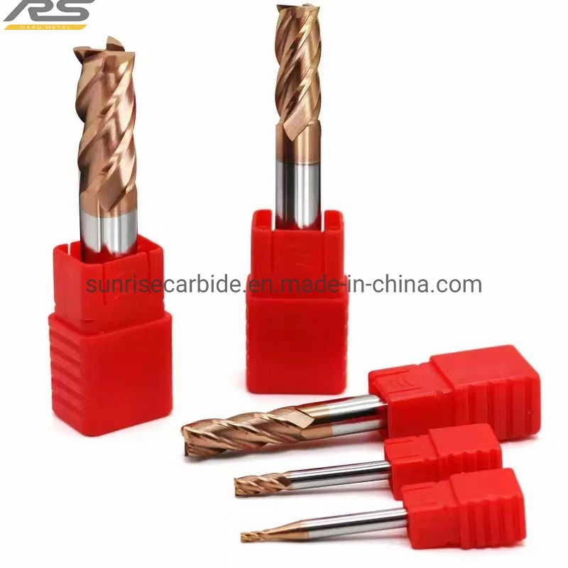 HRC45 Carbide 4 Flute Standard Length Carbide Milling Cutter