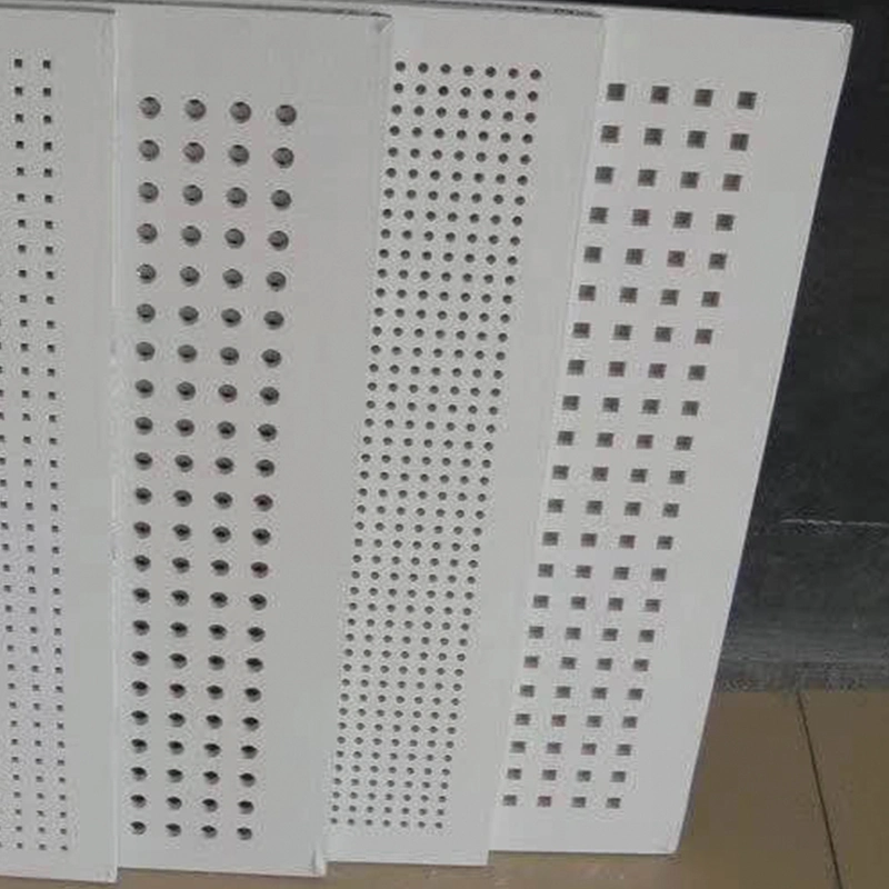 Perforated Acoustic Gypsum Ceiling Tile Acoustic Panels