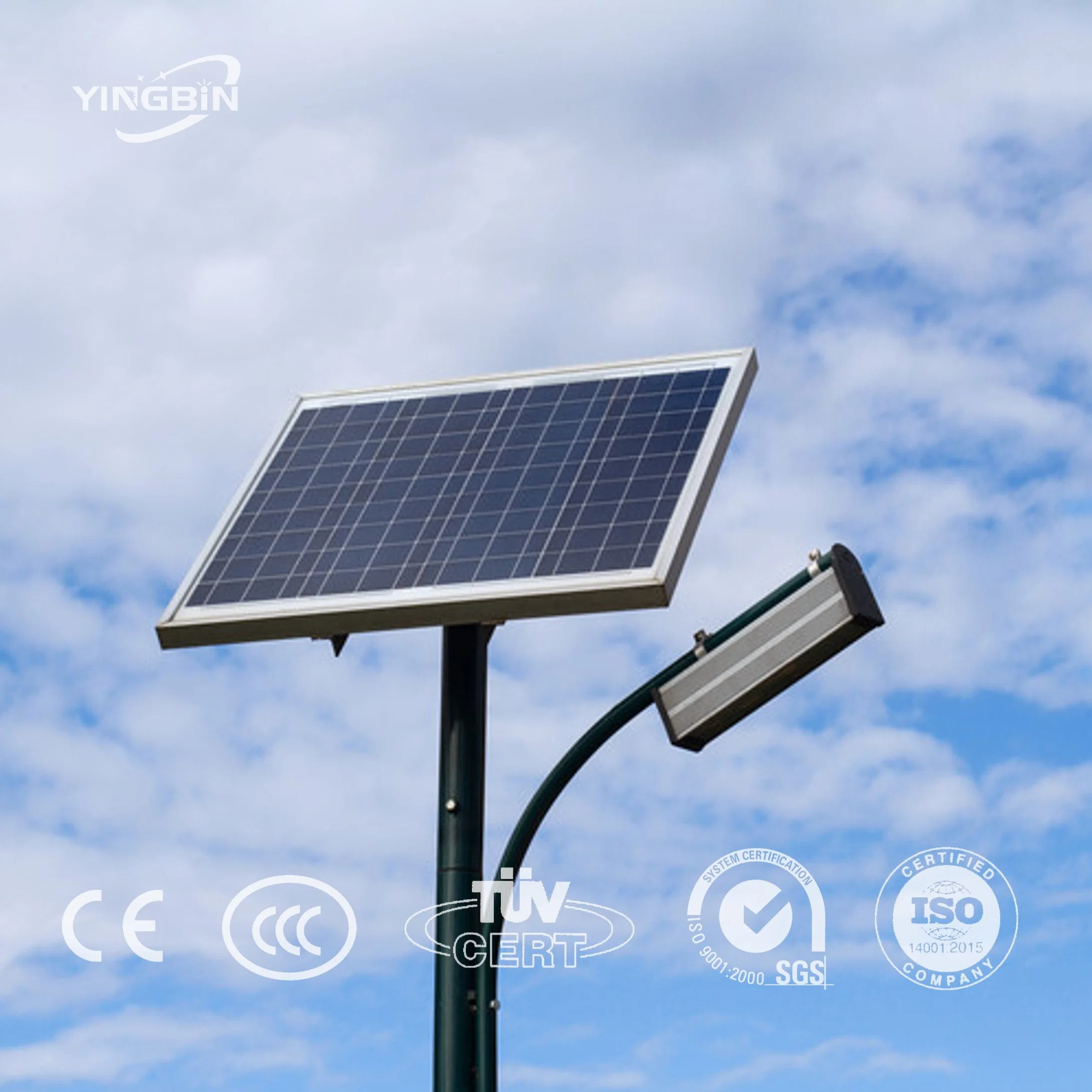 Manufacturer Heavy Duty Highway Aluminum Solar Powered LED Waterproof Outdoor Solar Street Light Pole