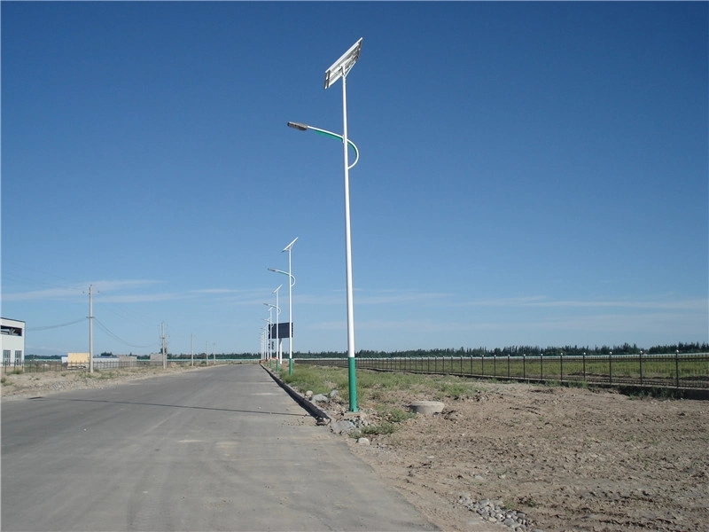 24 años de experiencia al aire libre impermeable todo en uno IP65 LED Lámpara de carretera Jardín de camino Yard con sensor de movimiento 8m 80W Luz solar LED integrada Luz urbana LED