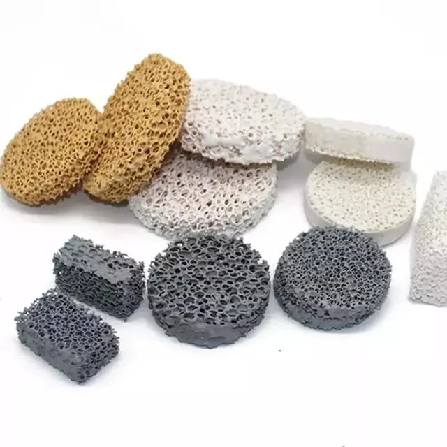 Ceramic Foam Filter China Honeycomb Filter Manufacturing Alumina Foam Ceramics High Efficiency Filter Plate for Gas Filter