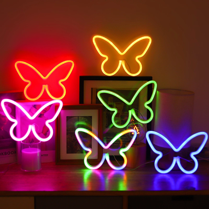 Decoración de dormitorios colgando del arte de pared personalizado signo Animal Neon LED luz de neón de mesa para el hogar parte Hotel