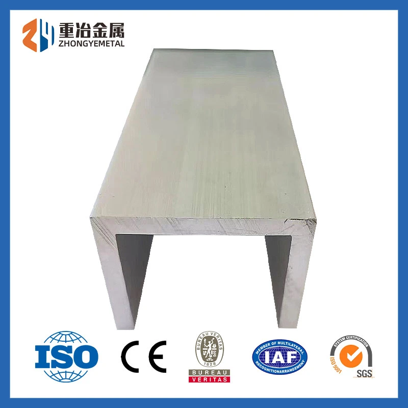 Complete Stock Specifications 6000 Series U-Groove Aluminium Aluminum Profile