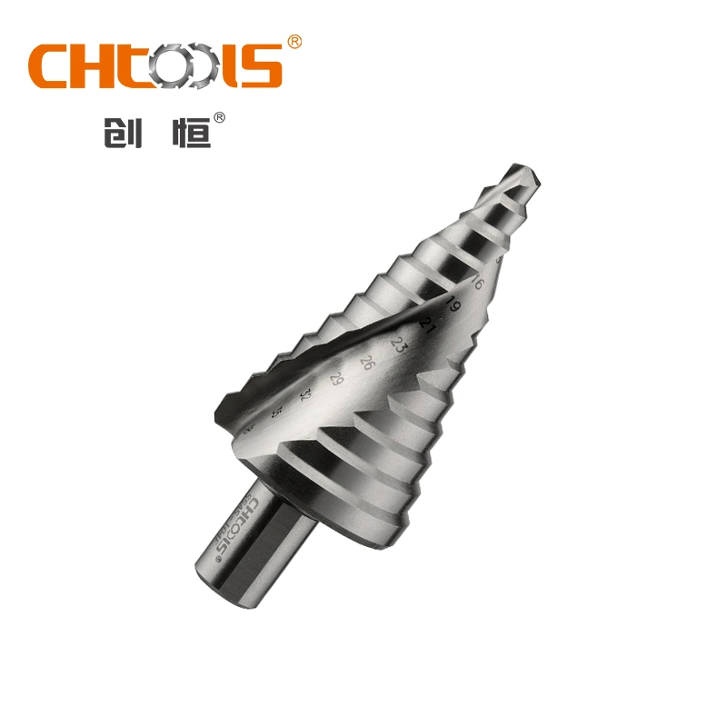 Chtools HSS Spiral Flute Drilling Step Drill Bit Cutting Tool