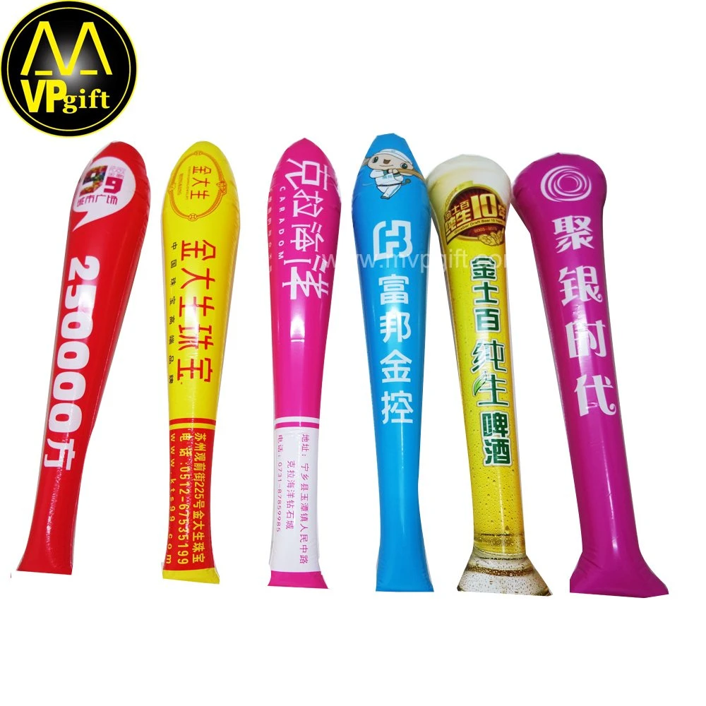 China Wholesale Cheap Price Colorful Inflatable PE PVC Promotional Gift Bam Bam Cheering Balloon Sticks