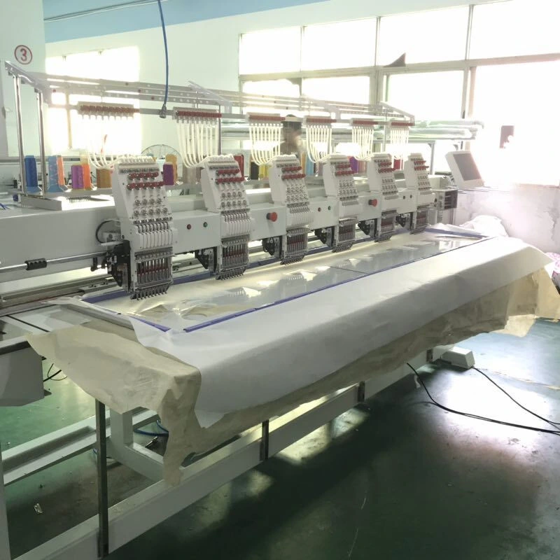 Embroidery Machine Is Used to Embroider Car Leather Seat Logo