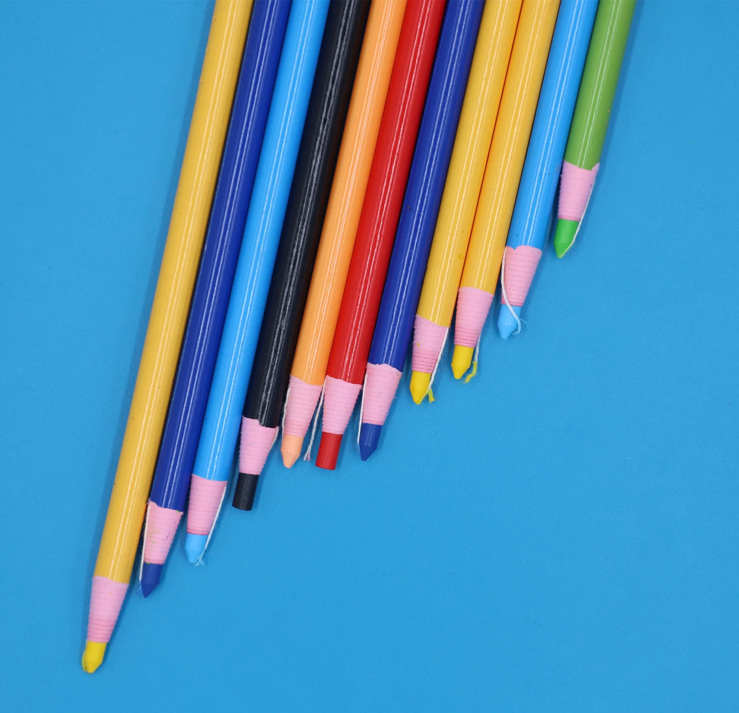 Stationery Supply Cut-Free Crayon Pencil with Paper Wrap