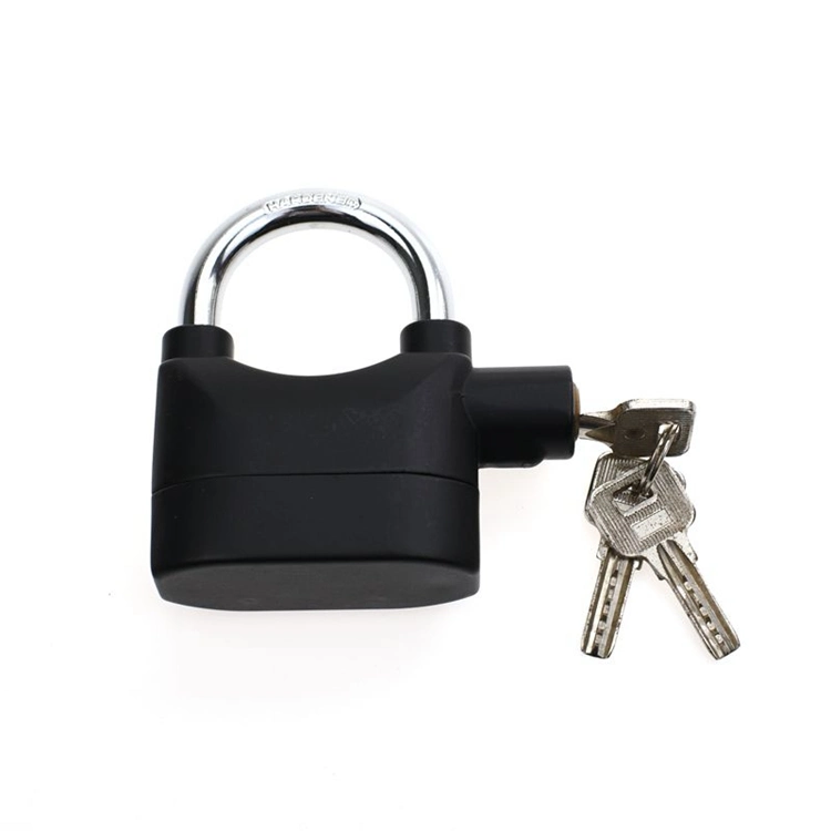 Yh1243 Universal Security Alarm Lock 110dB with 3 Keys Black System Anti-Theft for Door Motor Bicycle Padlock