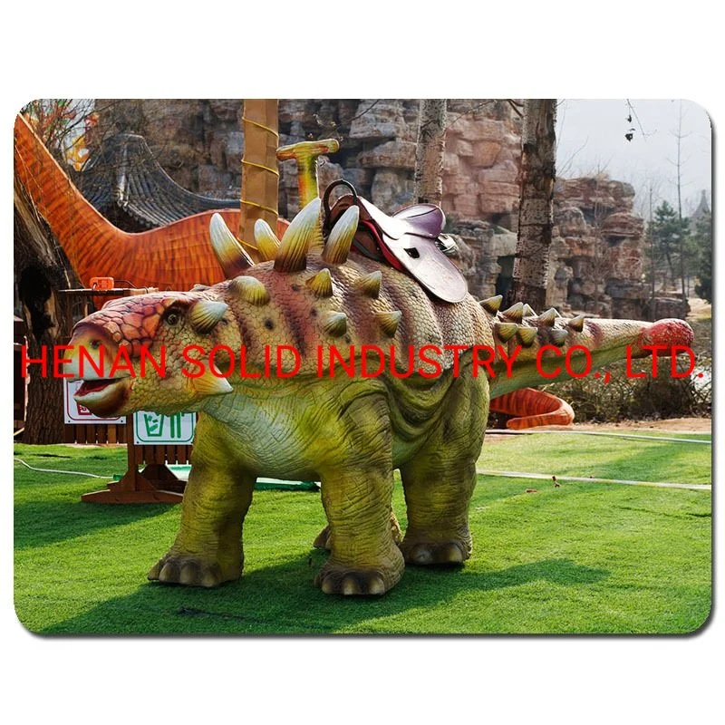 جولة ملاهي في السيارات الكهربائية وركوب الدراجات النارية Kiddie Dinosaur Ride للمبيعات