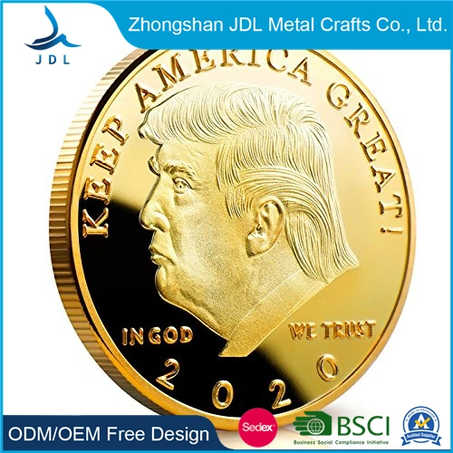 China Manufacture Custom Military/ Army/ Police Metal Donald Trumps in God We Trust Souvenir Coins for Gifts (078)