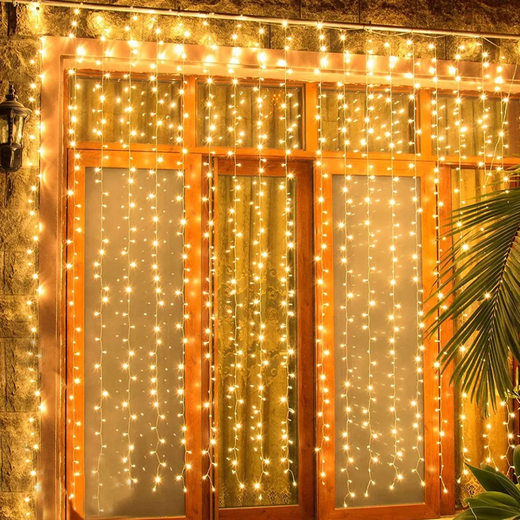 IP68 Comércio por grosso à prova de água 10 m LED Cortina de fita decorativa qualidade de iluminação Decoração LED para Party Christmas janela LED Curtain Light Luz