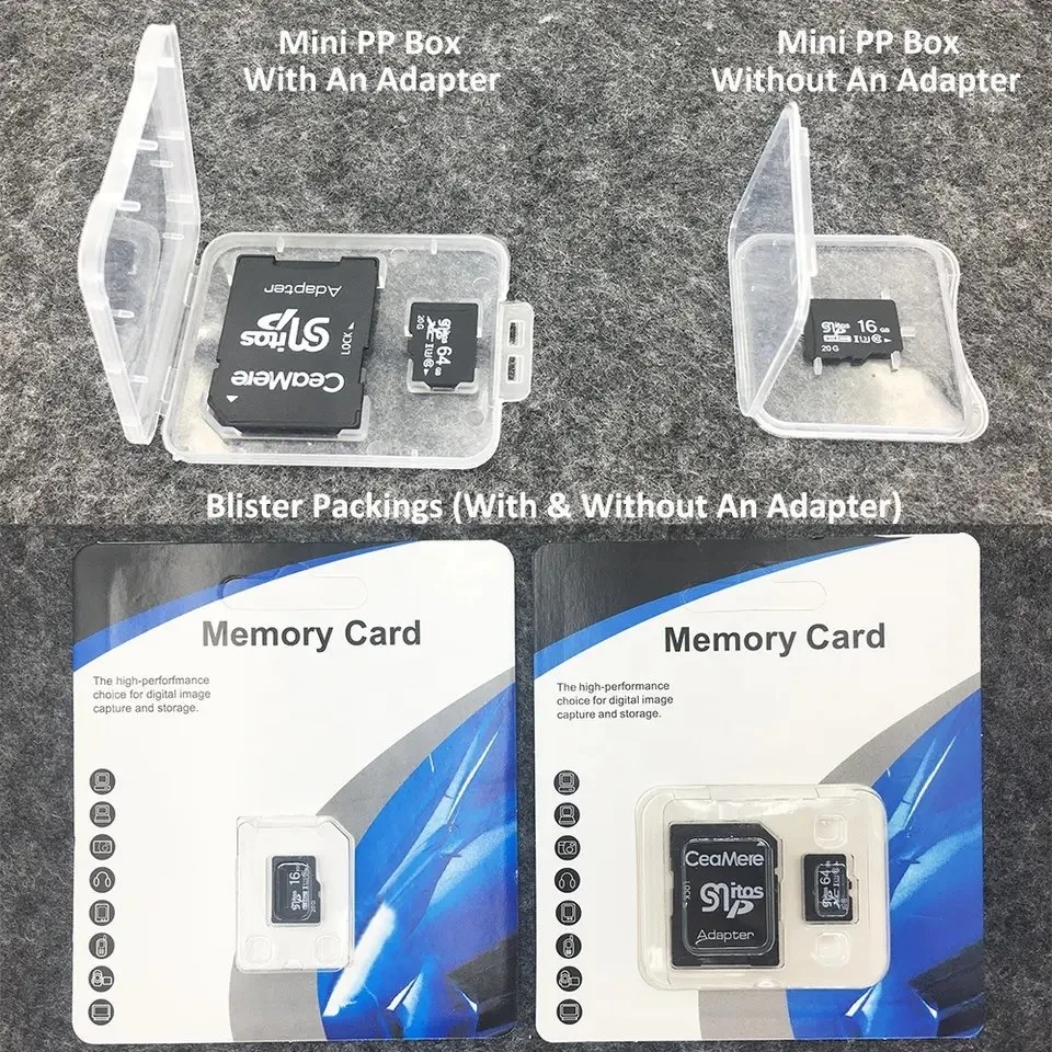 100% Original Faster 90 Mbps Class 10 U1 U3 Micro Memory SD TF Card Memory Cards with Adapter 1GB 2GB 4GB 8-256 GB