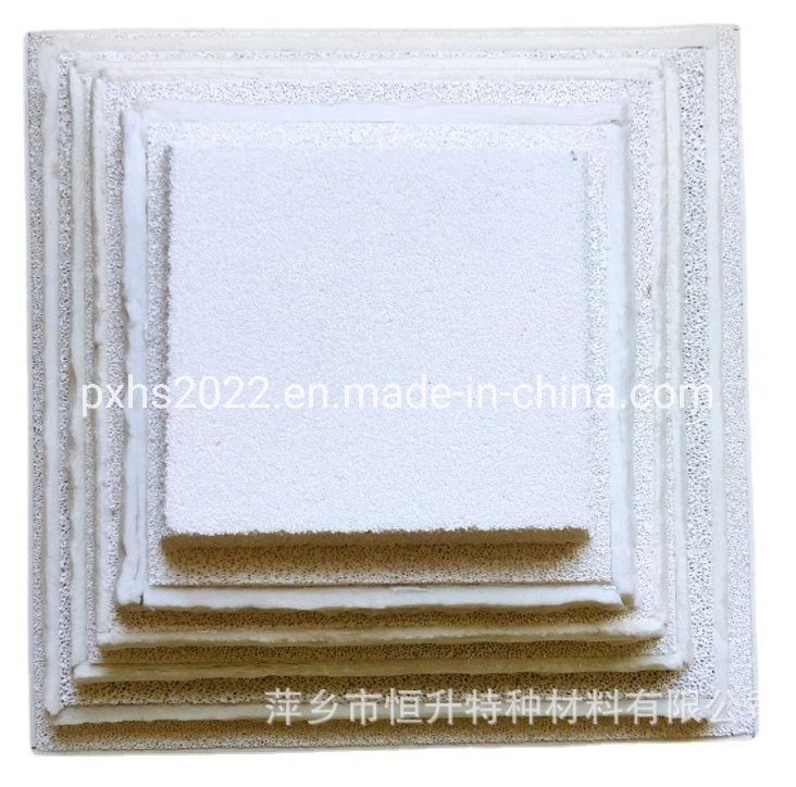 Chinese Foam Ceramic Manufacturers Using for Aluminum Filtration 584*584*50mm 30ppi 40ppi