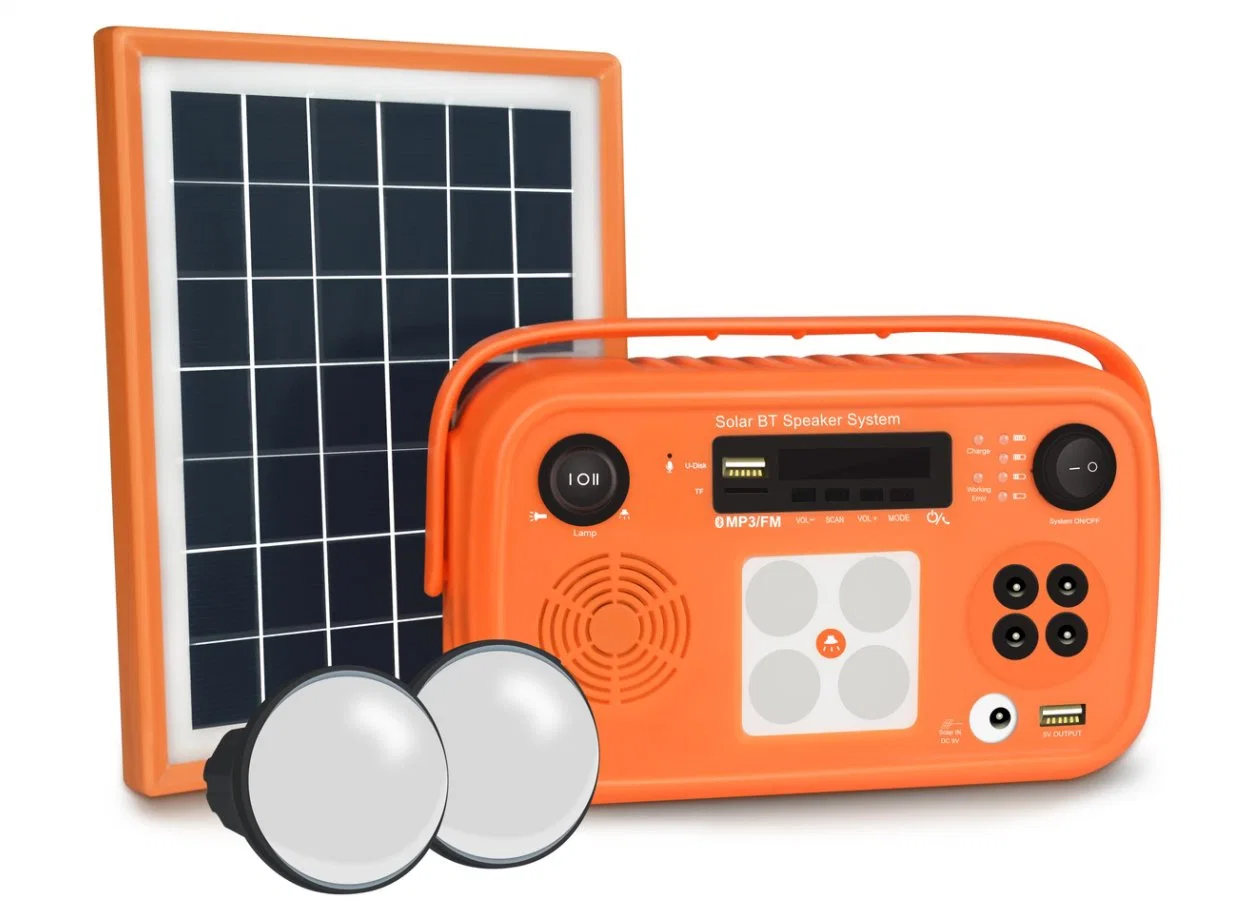 Telefone de iluminação energética solar Jcn USB DC portátil Mini Off-Grid Sistema de carregador