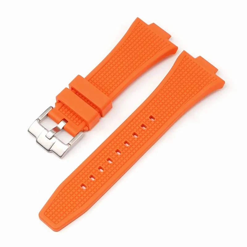 18/20/22mm Universal Round Tail Silicone Strap Band Rubber Wristband