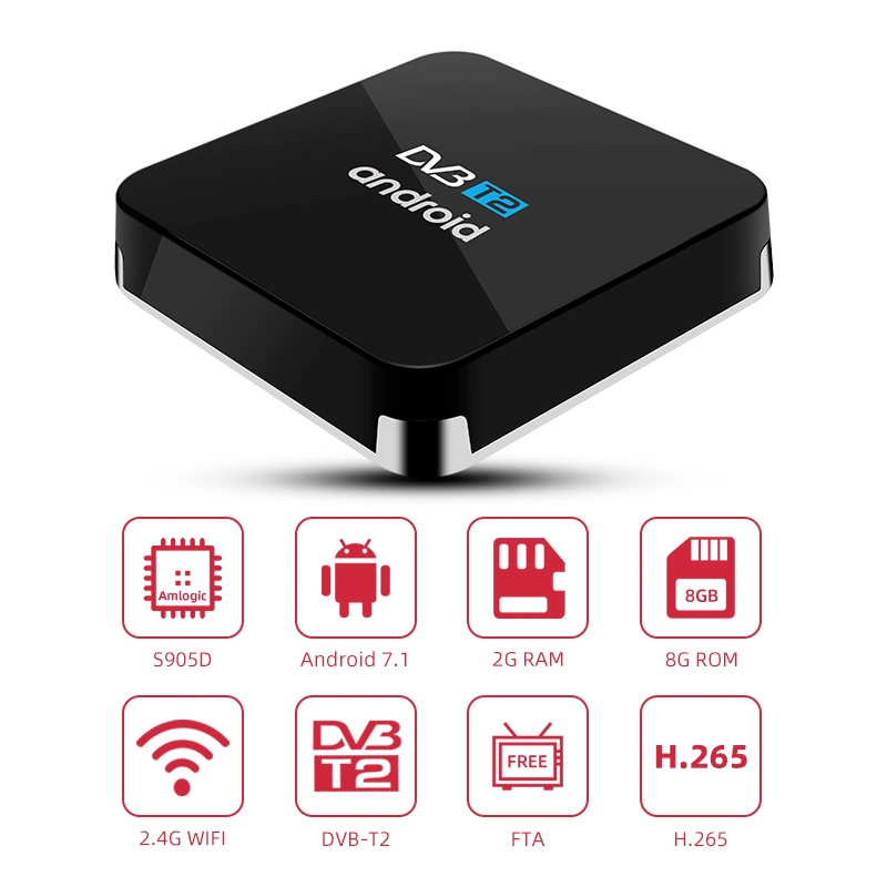 S905D Digital 9.0 Hybrid Ott+T2 Android TV Box