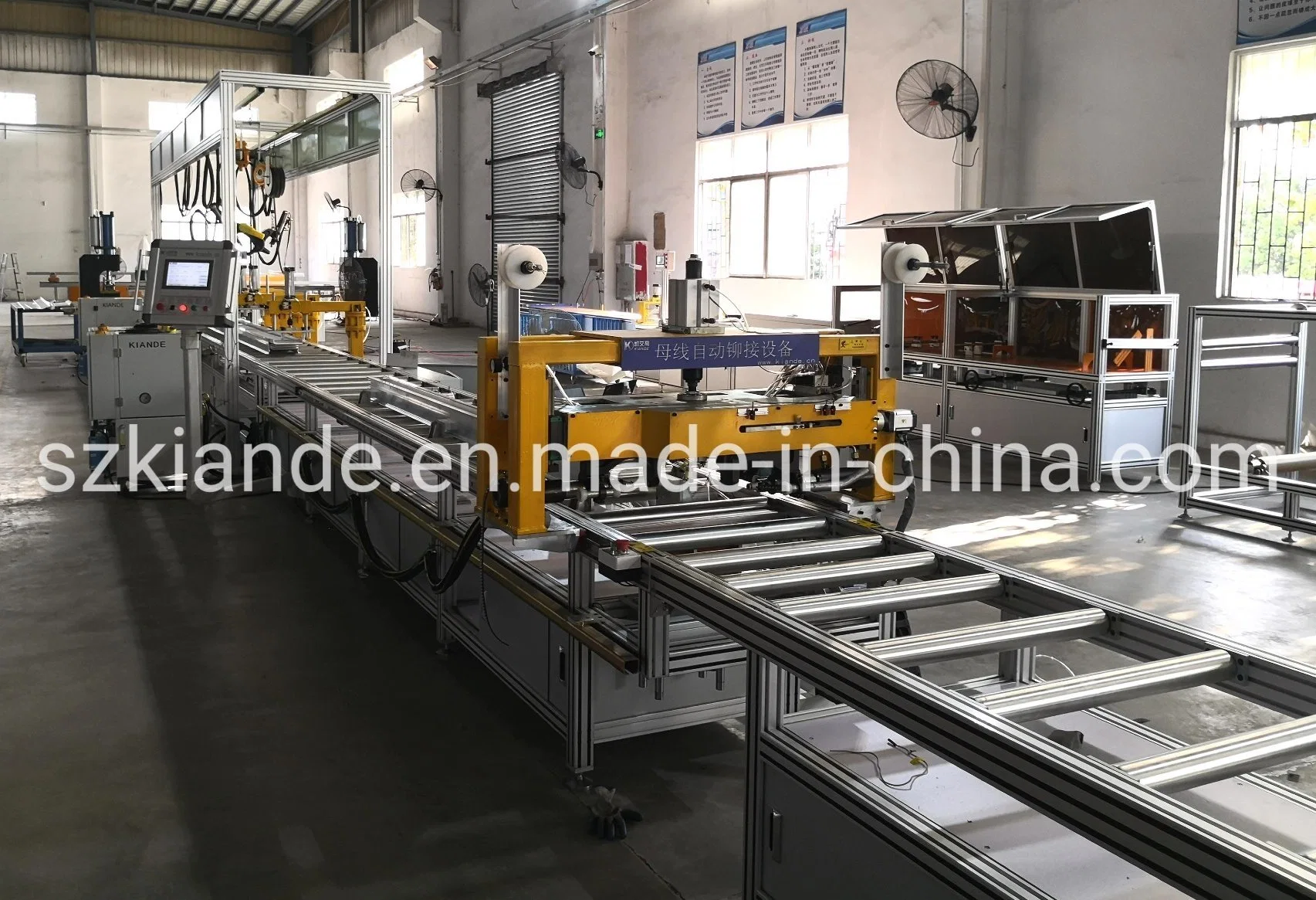 Automatic Compact Busduct Production Line Self Percing Riveting System Busbar Machine