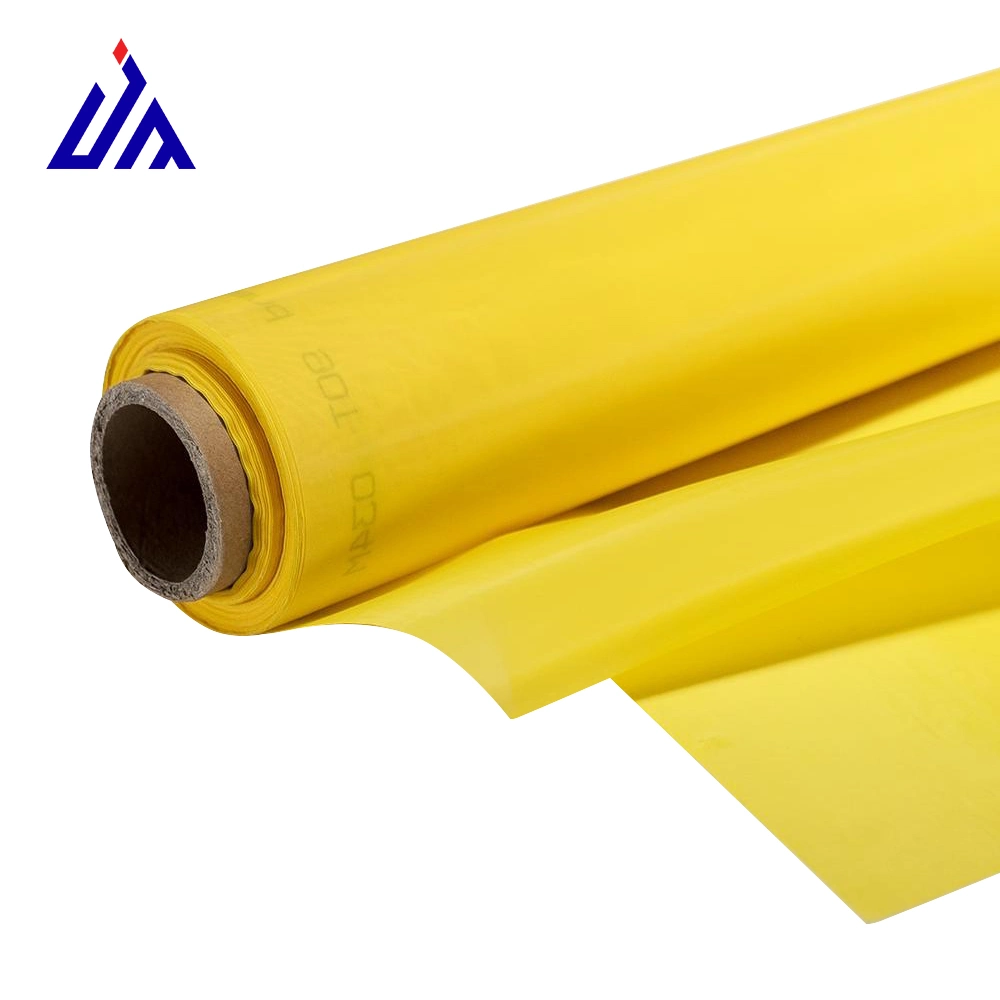 60-420 Yellow White Polyester Silk Screen Printing Mesh for Textile Screen Printing