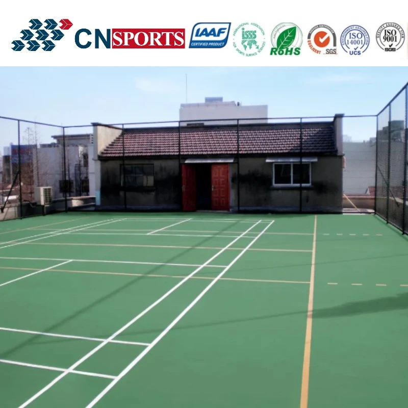 High Performance Self Leveling PU Coating Acrylic Paint Tennis Sports Court Flooring