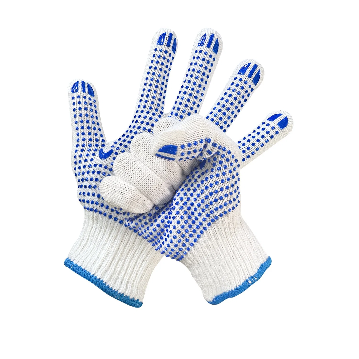 Factory Direct Sale Safety Work Gloves Single Sided PVC Coated Gloves