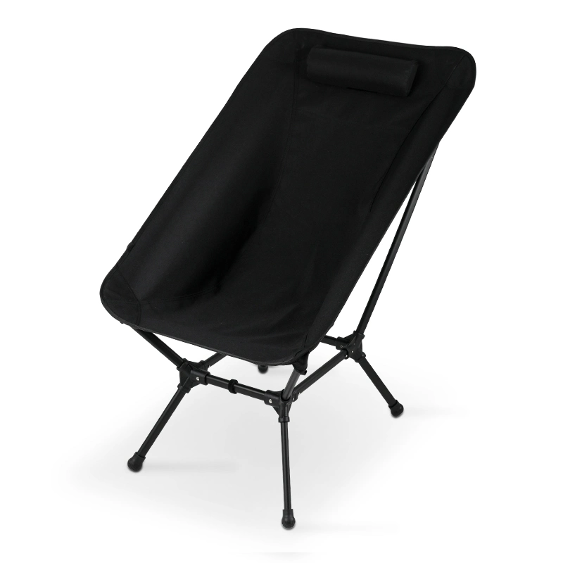 Kinggear Chaise de camping pliante légère et réglable en toile portable avec quatre pieds.