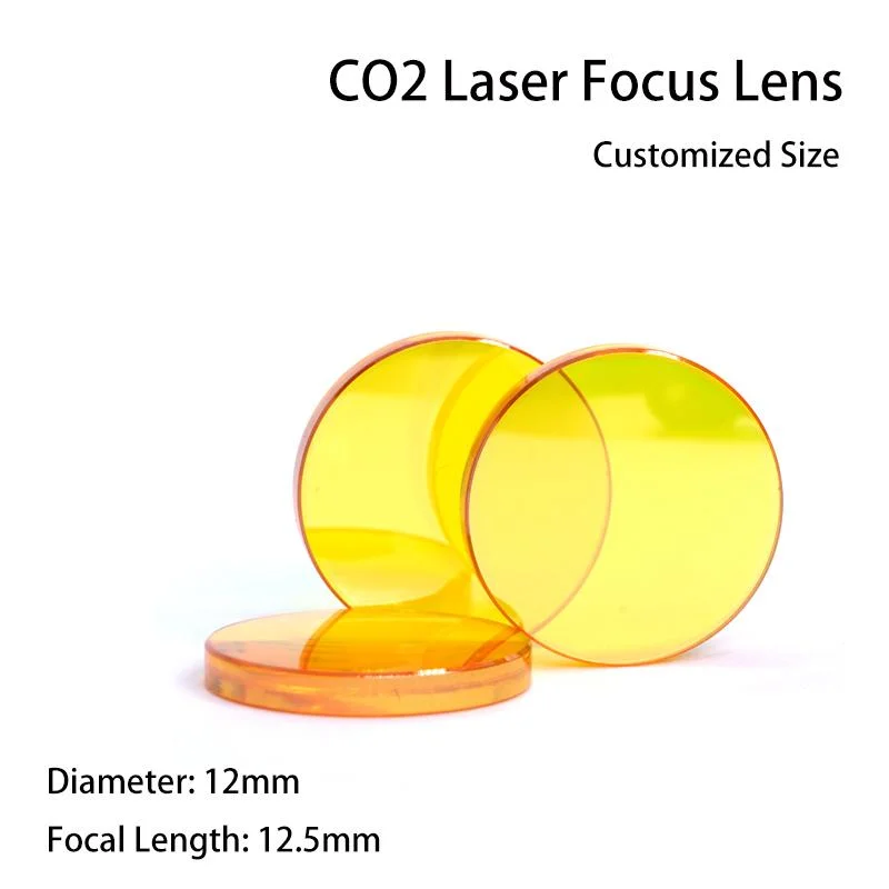 عدسات بصرية مخصصة D12f12.5 مم THK 3 مم ليزر ثاني أكسيد الكربون الولايات المتحدة CVD عدسة Znse Laser Focus لأجهزة الليزر