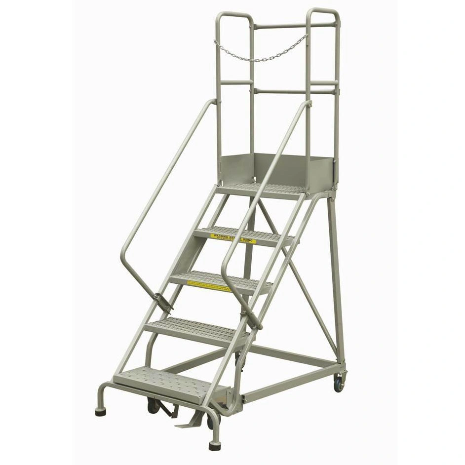 Buytool Eight Steps Euro Type Industrial Steel Rolling Ladder