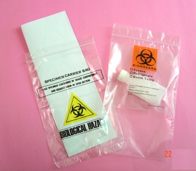 3layers /4 Layers Cytotoxic Specimen Bag Specimen Transport Plastic Bag 6"X9" Biohazard Bag Medical Lab Samples Bag Kangaroo Bag Absorb Pad