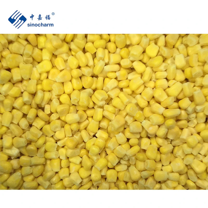 Sinocharm Brc a Factory Brix 10-13 Frozen Corn Price 1kg Frozen Sweet Corn Kernel