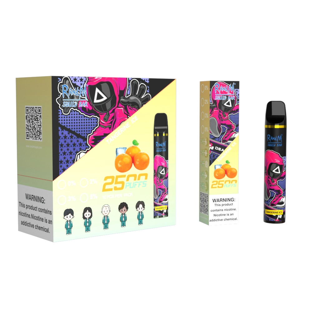 Squid Game Design Randm Disposable Vape Pen R and M Squid Bar 2500 Puffs Vapor Pen