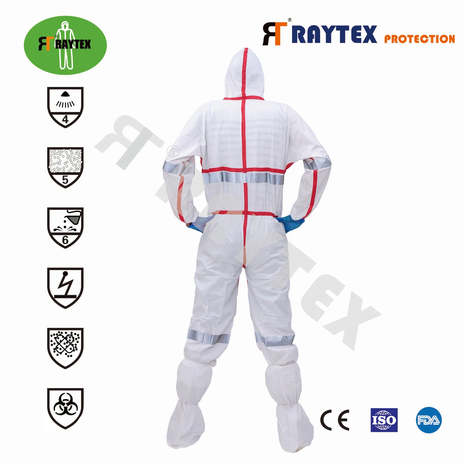 Safety Non Woven SMS Microporous Protection PPE Suit Disposable Coverall