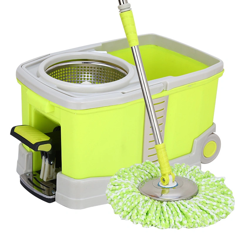 Household Four-Wheel Drive Rotating Foot Portable Mop Bucket Mop Set