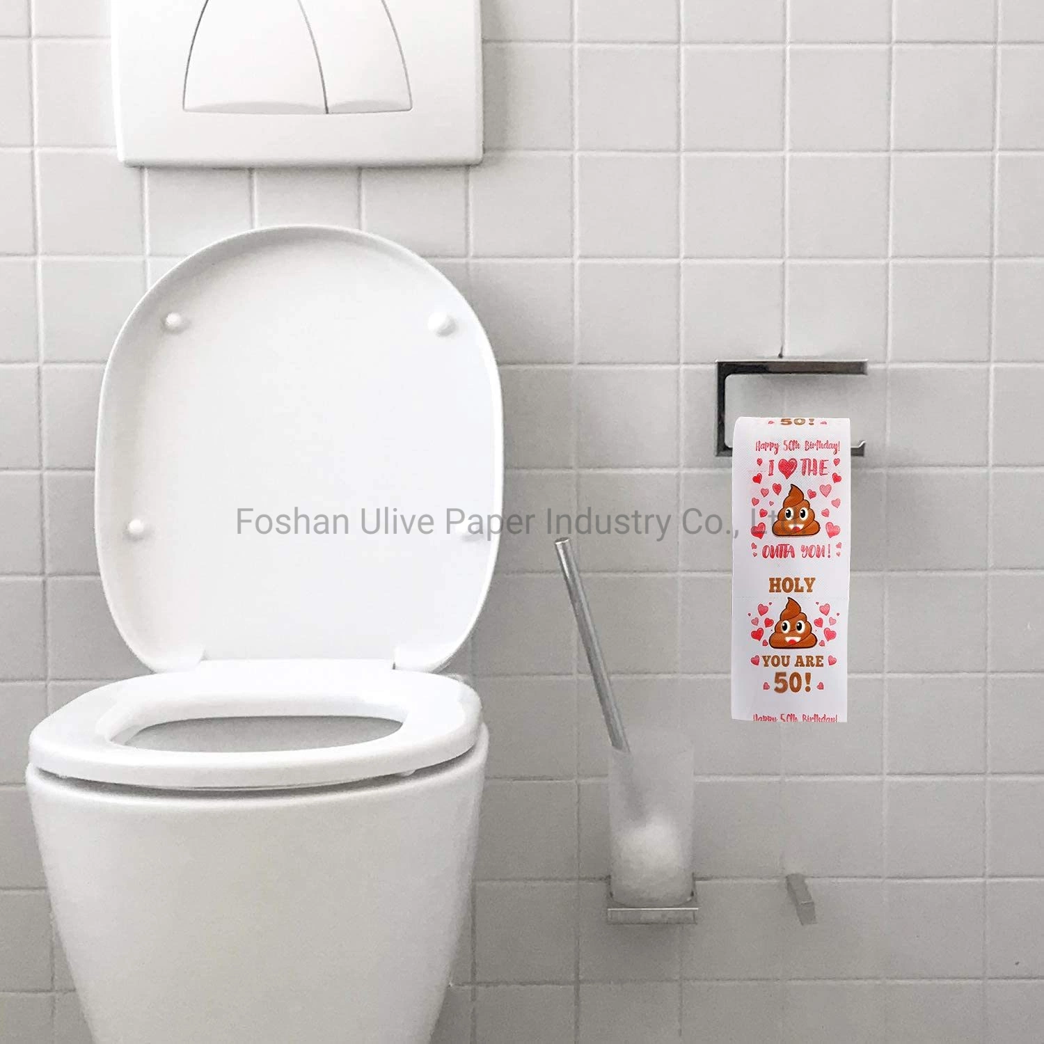 Ulive Cute/Funny Design Customized Pattern 2/3ply Toilet Paper Roll