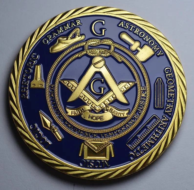 Vente en gros bon marché blanc Metal 3D Enamel St Michael Armor of Dieu Marine corps pompiers sécurité Marine Chef Armée Masonic Canada Pièce de monnaie militaire personnalisée américaine