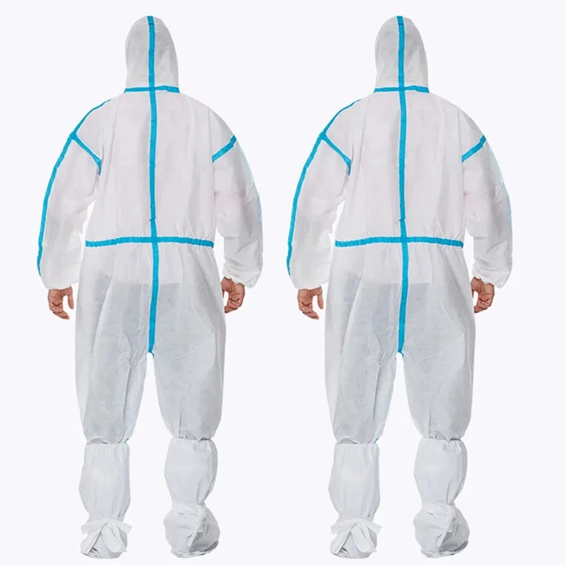 OEM Wholesale/Supplier Protective Coveralls SMS Safety Clothing Isolation Gown Protection Suit Safety Wear