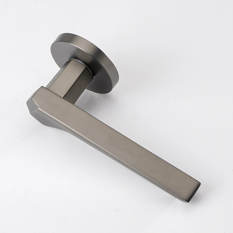 Manufacturer Metal Grey Zinc Alloy Interior Door Handle Bedroom Privacy Door Bar