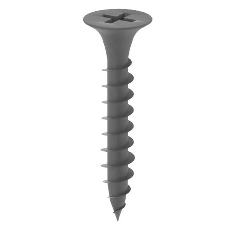 Tornillo de pared seca fosfatado gris negro con rosca fina/gruesa MDF calor Tornillos de placa de yeso negros