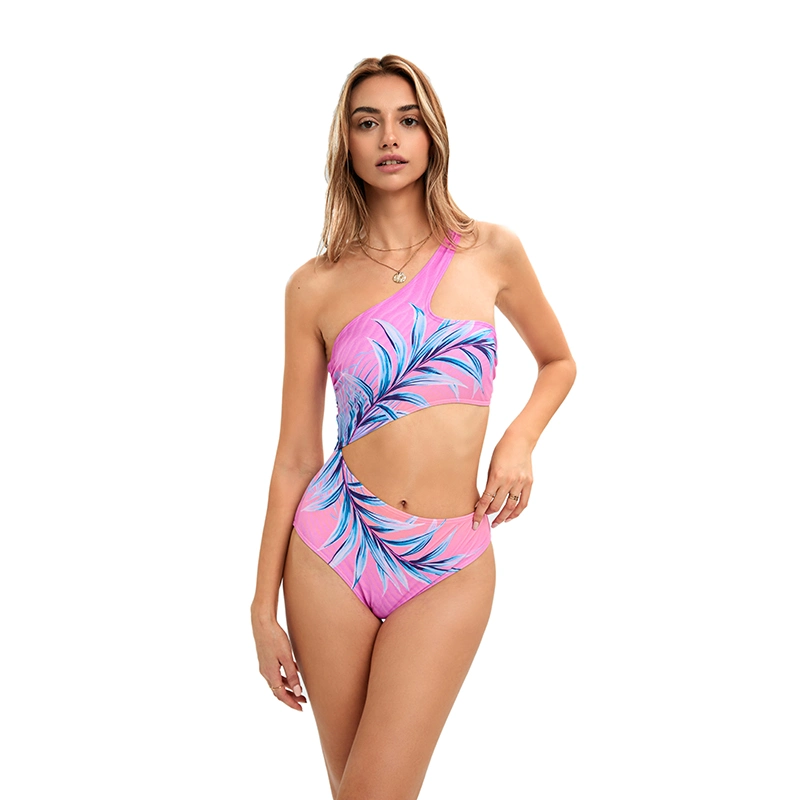 Traje de baño personalizadas Ruched Busto traje de baño Bikini Shinny