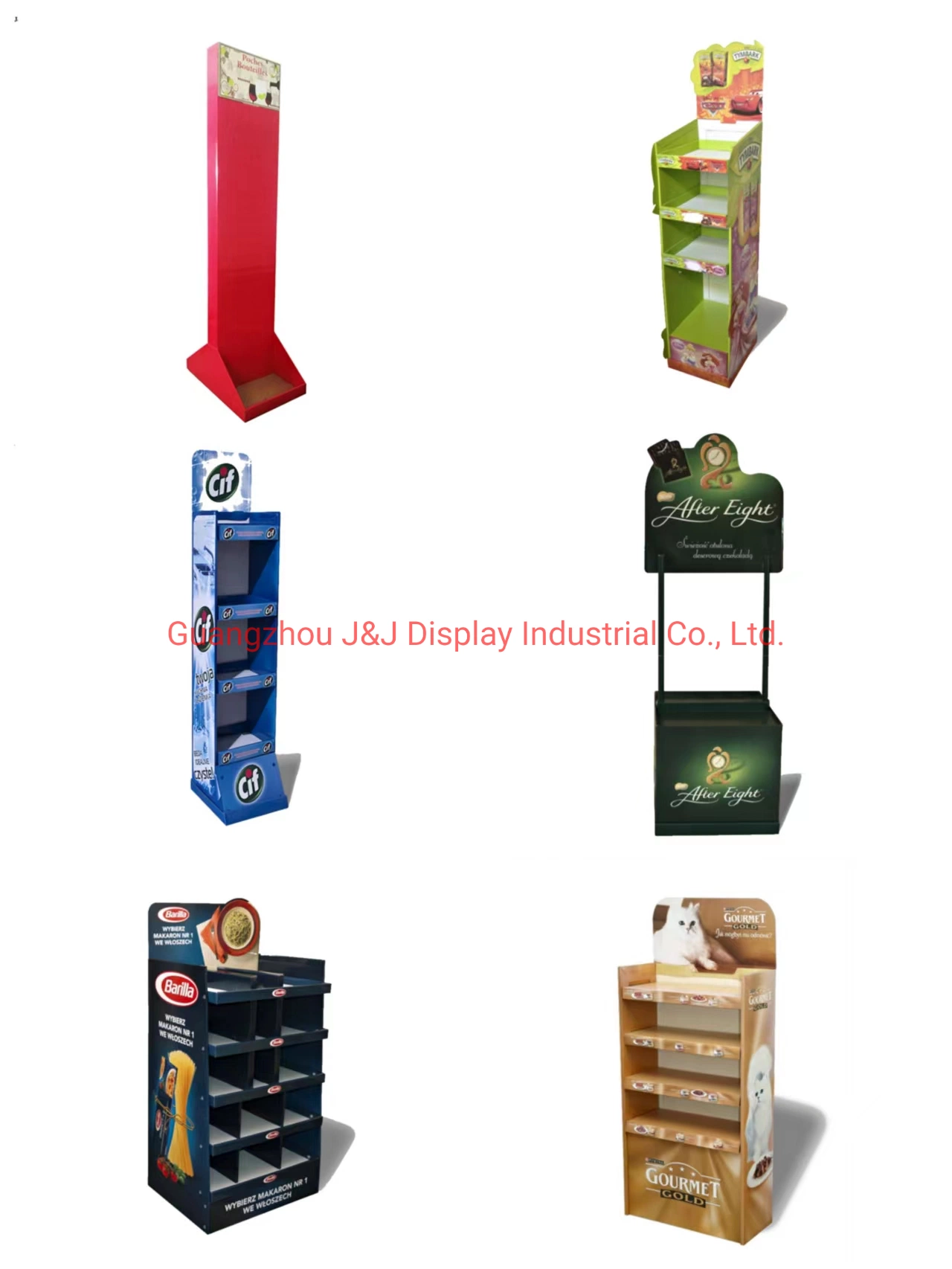 Customized Cardboard Corrugated Paper Promotion Retail Flooring Display for Foods and Snacks