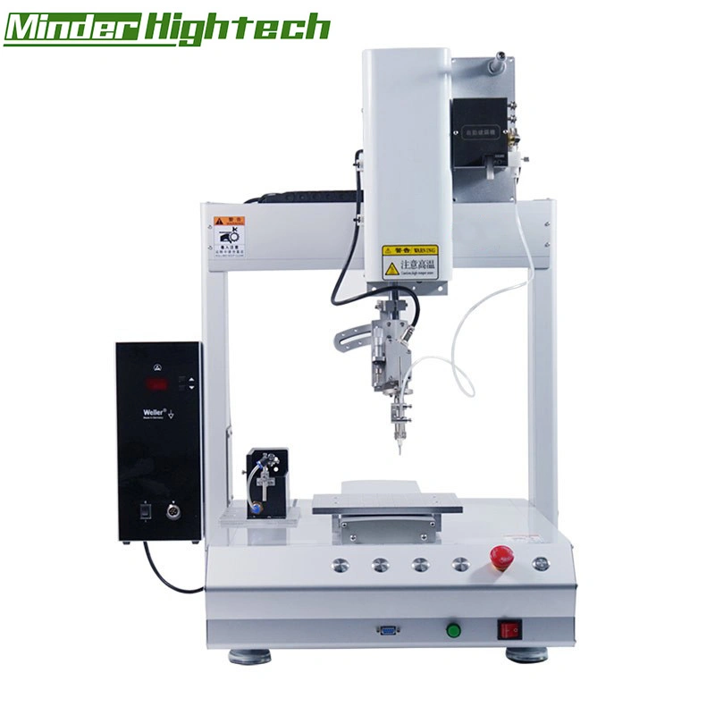 Four-Axis Single-Head Single-Station with Tip Automatic Soldering Machine Robot Kit for Wire Soldering Process