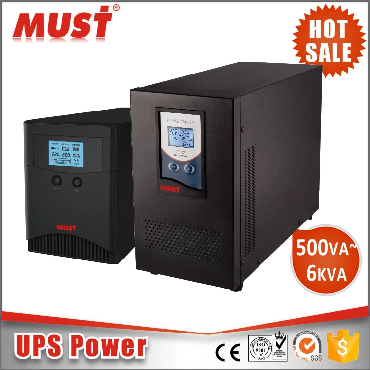 Must ISO9001 Factory Ce Standard 1kVA Sinewave Home UPS 1000va