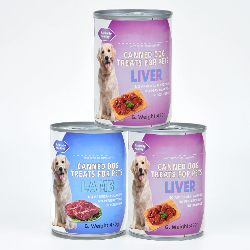 Fábrica de alimentos Pet Canned sabor del hígado para el perro