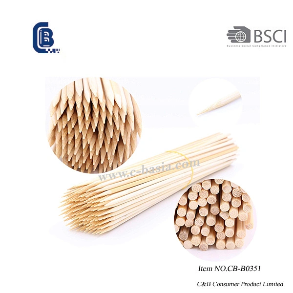 50 Packs Disposable Flat BBQ Bamboo Skewers Set Barbecue Tools