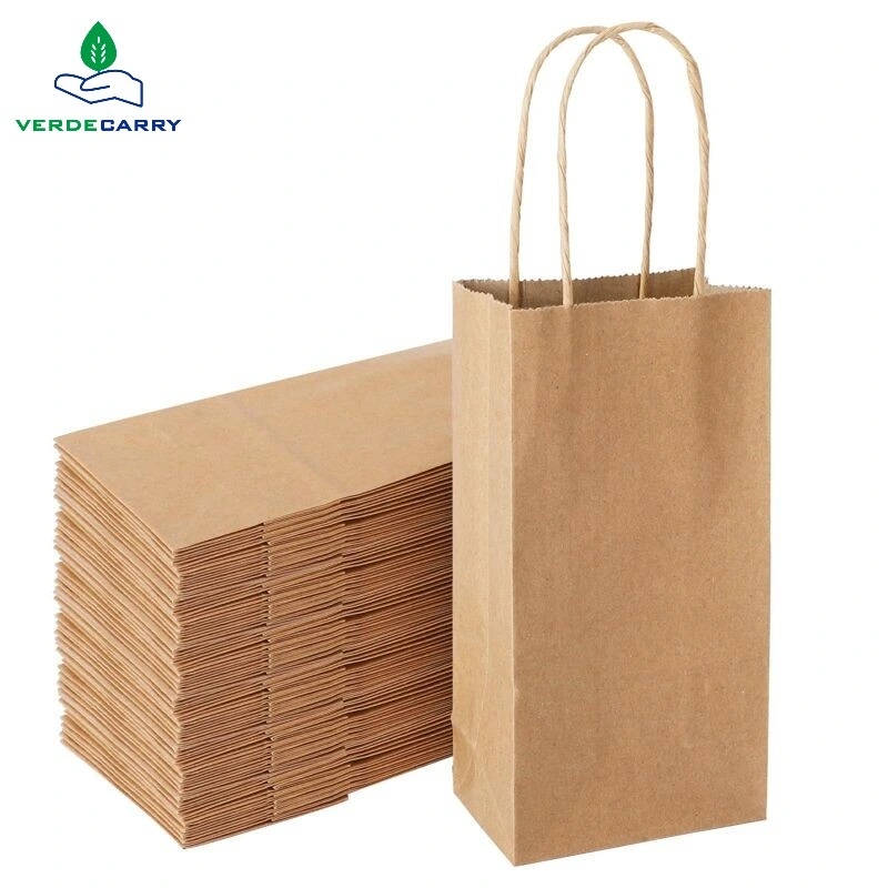 Wholesale Supplier Custom Company Brand Name Logo Gift Shopping Carrier Paper Bag